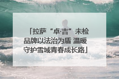 拉萨“卓·吉”未检品牌以法治为盾 温暖守护雪域青春成长路