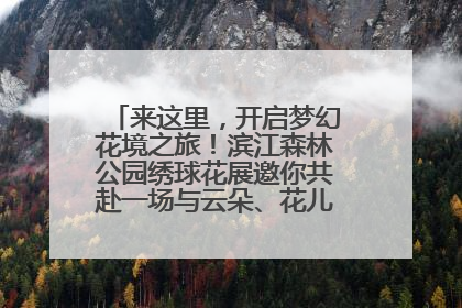 来这里，开启梦幻花境之旅！滨江森林公园绣球花展邀你共赴一场与云朵、花儿的浪漫之约