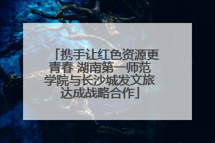 携手让红色资源更青春 湖南第一师范学院与长沙城发文旅达成战略合作