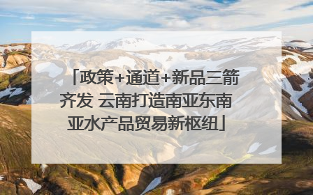政策+通道+新品三箭齐发 云南打造南亚东南亚水产品贸易新枢纽