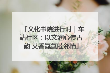 文化书院进行时｜车站社区：以文润心传古韵 艾香氤氲睦邻情