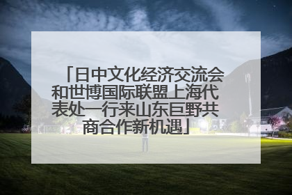 日中文化经济交流会和世博国际联盟上海代表处一行来山东巨野共商合作新机遇