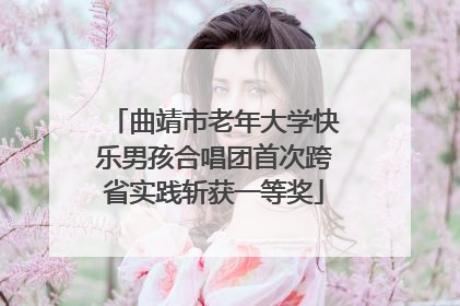 曲靖市老年大学快乐男孩合唱团首次跨省实践斩获一等奖