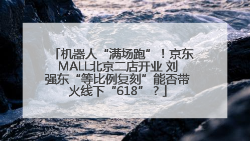 机器人“满场跑”！京东MALL北京二店开业 刘强东“等比例复刻”能否带火线下“618”？