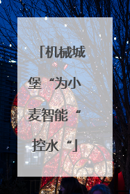 机械城堡“为小麦智能“控水“