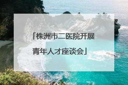 株洲市二医院开展青年人才座谈会