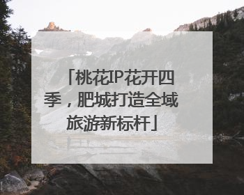 桃花IP花开四季，肥城打造全域旅游新标杆