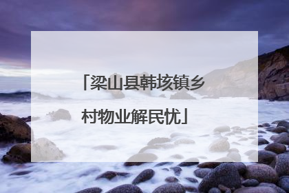 梁山县韩垓镇乡村物业解民忧