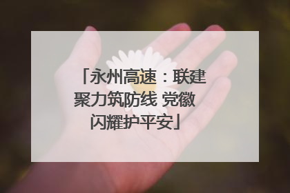 永州高速：联建聚力筑防线 党徽闪耀护平安