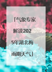 气象专家解读2025年湖北梅雨期天气