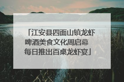 江安县四面山镇龙虾啤酒美食文化周启幕 每日推出百桌龙虾宴
