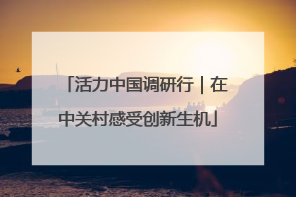 活力中国调研行｜在中关村感受创新生机