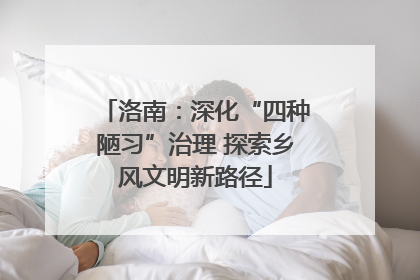 洛南：深化“四种陋习”治理 探索乡风文明新路径
