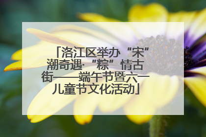 洛江区举办“宋”潮奇遇·“粽”情古街——端午节暨六一儿童节文化活动