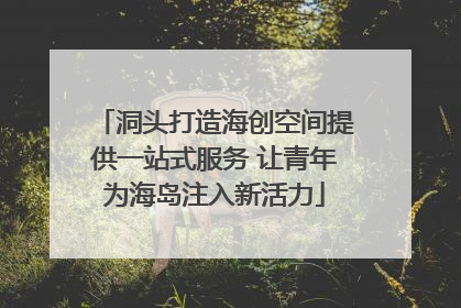洞头打造海创空间提供一站式服务 让青年为海岛注入新活力