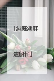洞庭湖畔造船忙