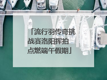 流行羽传奇挑战赛洛阳挥拍 点燃端午假期