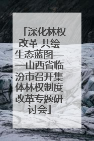 深化林权改革 共绘生态蓝图——山西省临汾市召开集体林权制度改革专题研讨会