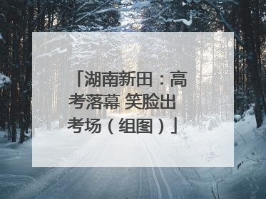 湖南新田：高考落幕 笑脸出考场（组图）