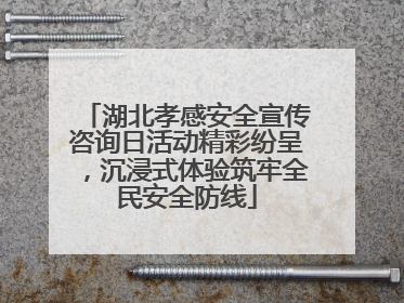 湖北孝感安全宣传咨询日活动精彩纷呈，沉浸式体验筑牢全民安全防线
