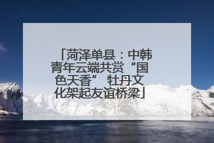 菏泽单县：中韩青年云端共赏“国色天香” 牡丹文化架起友谊桥梁
