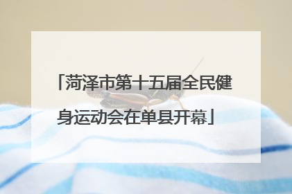 菏泽市第十五届全民健身运动会在单县开幕