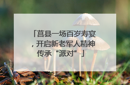 莒县一场百岁寿宴，开启新老军人精神传承“派对”