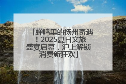 蝉鸣里的扬州奇遇！2025夏日文旅盛宴启幕，沪上解锁消费新狂欢