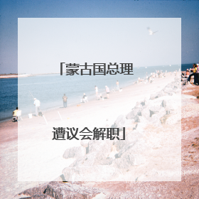 蒙古国总理遭议会解职