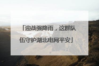 迎战强降雨，这群队伍守护湖北电网平安