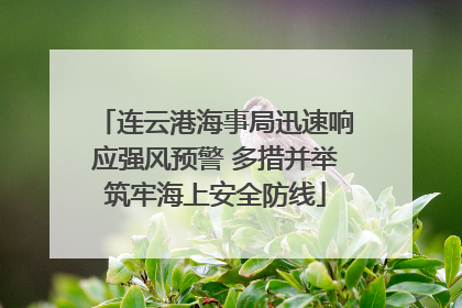 连云港海事局迅速响应强风预警 多措并举筑牢海上安全防线
