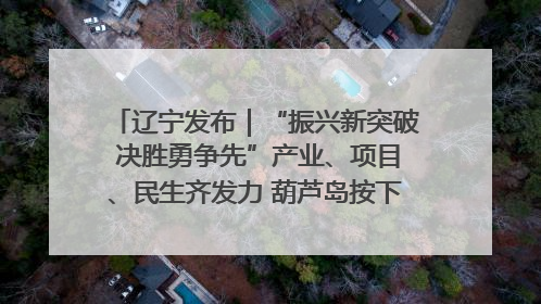 辽宁发布｜“振兴新突破 决胜勇争先”产业、项目、民生齐发力 葫芦岛按下决胜之年“加速键”