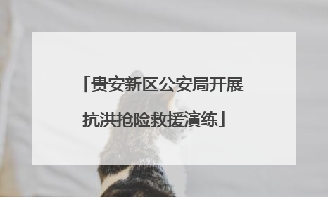 贵安新区公安局开展抗洪抢险救援演练