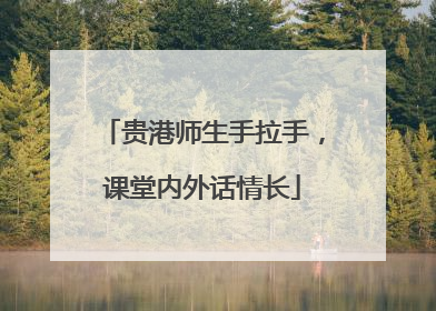 贵港师生手拉手，课堂内外话情长