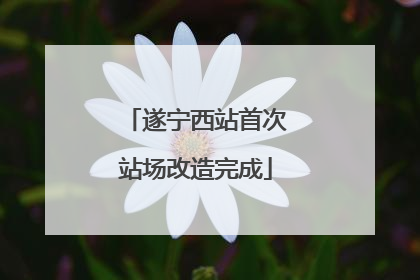 遂宁西站首次站场改造完成