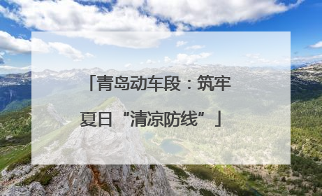 青岛动车段：筑牢夏日“清凉防线”