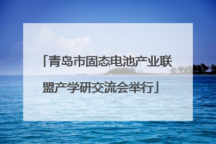 青岛市固态电池产业联盟产学研交流会举行