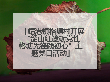 靖港镇格塘村开展“韶山红途砺党性 格塘先锋践初心”主题党日活动