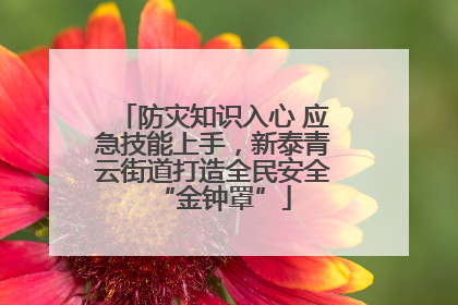 防灾知识入心 应急技能上手，新泰青云街道打造全民安全“金钟罩”