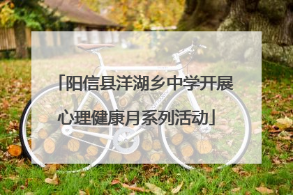 阳信县洋湖乡中学开展心理健康月系列活动