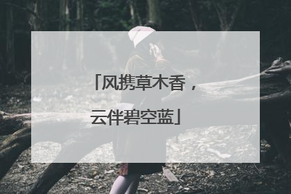 风携草木香，云伴碧空蓝