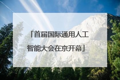 首届国际通用人工智能大会在京开幕