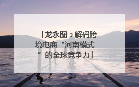 龙永图：解码跨境电商“河南模式”的全球竞争力