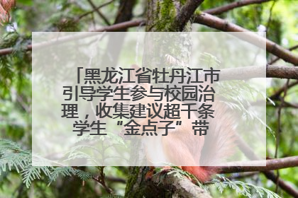 黑龙江省牡丹江市引导学生参与校园治理，收集建议超千条 学生“金点子”带来学校“新样子”