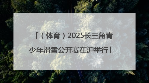 （体育）2025长三角青少年滑雪公开赛在沪举行