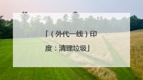 （外代一线）印度：清理垃圾