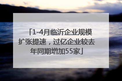 1-4月临沂企业规模扩张提速，过亿企业较去年同期增加55家