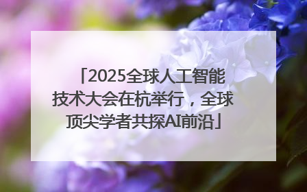 2025全球人工智能技术大会在杭举行，全球顶尖学者共探AI前沿
