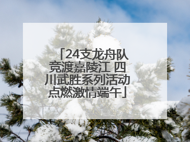 24支龙舟队竞渡嘉陵江 四川武胜系列活动点燃激情端午