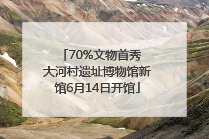 70%文物首秀 大河村遗址博物馆新馆6月14日开馆
